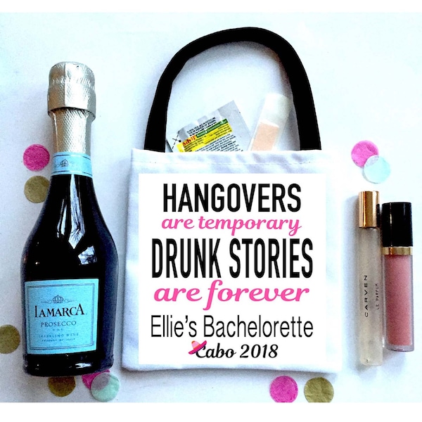 Drunk Stories Recovery bags! Bachelorette Party Bags. EMPTY Oh Shit Kits. Girls Weekend or Birthday Party Bags. Wedding Recovery bags!
