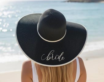 Beach Party Hat | Bride Sun hat  |