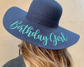 Beach Party Hat | Birthday Girl Hat | Birthday Beach Hat |