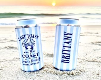 Coastal Bachelorette or Birthday. Last Toast on the Coast Party Gifts. Personalized Party Favors.