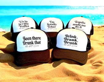 Party Trucker Hats | Bachelorette, Birthday 21 30 40 50 60  favors