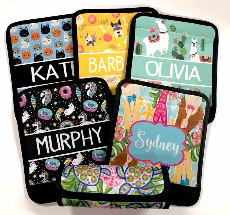 Colorful Neoprene Luggage Finder. Personalized Bag Identifier. Etsy