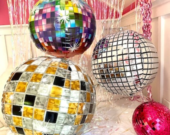 Disco Ball Balloons  | Disco Bachelorette Party Decoration | Party Decor