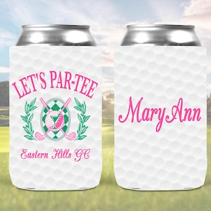 Golf Party Drink Holder. Personalized Golf Bachelor or Birthday Party Favors. Personalized Golf Beverage Insulator!