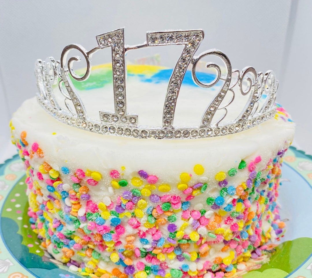 24 Piece 17th Birthday Decorations For Girls, 17 Year Old Girl Gift Ideas,  17th Birthday Gifts For Girls, 17 th Birthday Decorations, 17 Birthday Cake