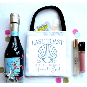 Coastal Bachelorette or Birthday. Last Toast on the Coast Coastal Bachelorette Party Gifts. Personalized Hamptons, Palm Beach Party Favors. image 6