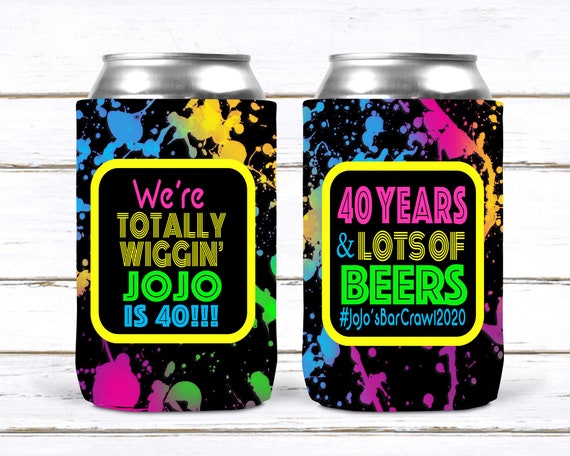 80's Theme Party favors! Neon 80's Birthday or Bachelorette.