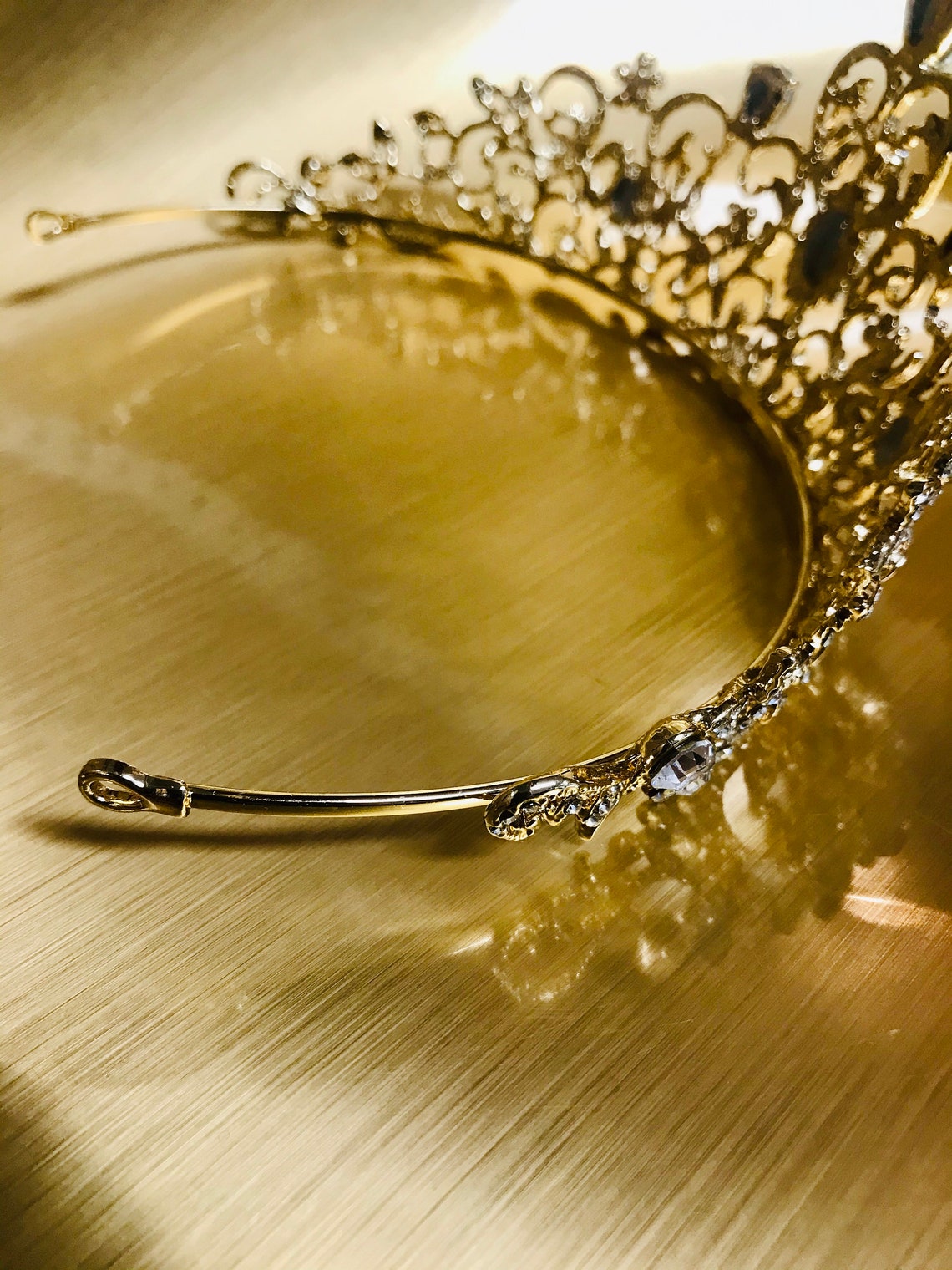 Rose Gold Tiara Quinceanera Crown Birthday Party Tiara Etsy