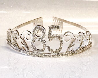 85th Birthday tiara, Birthday Headband,85th Birthday Party Tiara, 85th Birthday Crown, 85th Birthday Party Decoration, 85th birthday gift!