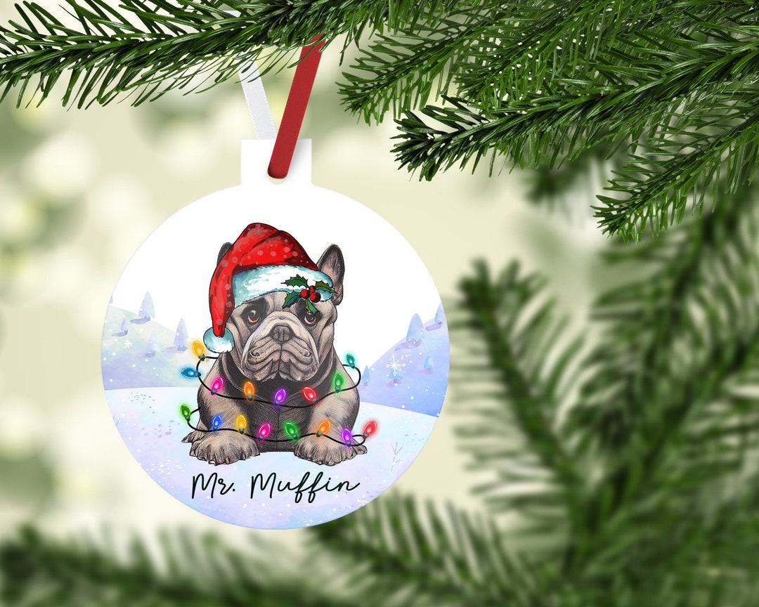French Bulldog Ornaments. Personalized Gift for the Frenchie Lover