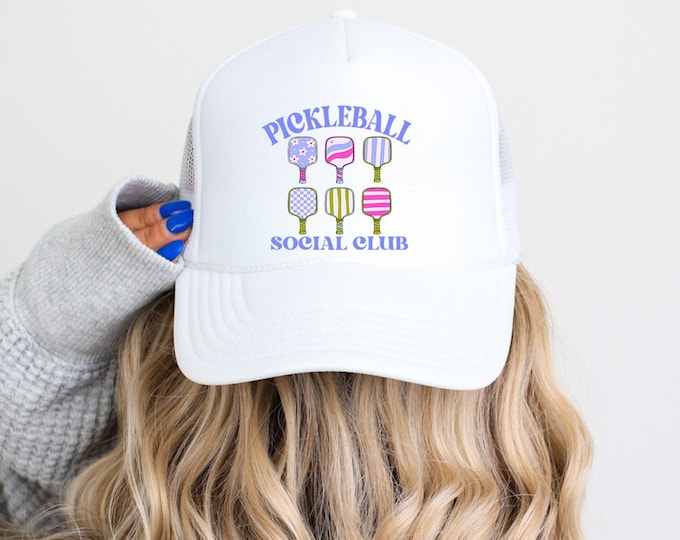 Pickleball Party Hat | Pickleball Trucker Hats | Social Club theme