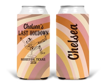 Retro Cowgirl Party Favors. Personalized Bachelorette or Birthday Nashville, Austin, Texas.