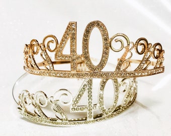 40th Birthday tiara, 40 Birthday Crown, 40th Party Decoration, 40 gift!