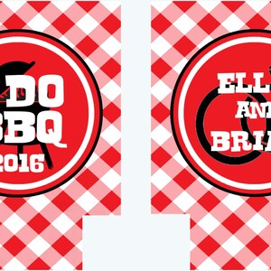 I Do BBQ. Custom Wedding Shower Favors. Personalized Barbeque Party Favors! bild 4