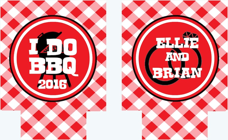 I Do BBQ. Custom Wedding Shower Favors. Personalized Barbeque Party Favors! bild 4