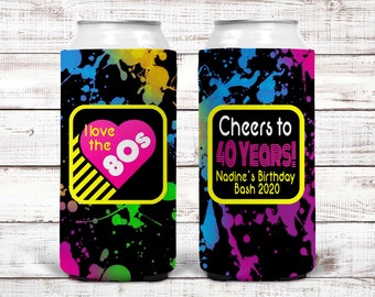 80's Theme Party Favors. 80's Birthday or Bachelorette Party! Retro Birthday Party. Neon 80's Prom Party favors!