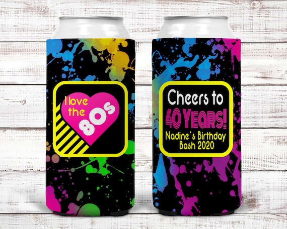 80's Theme Party Favors. 80's Birthday or Bachelorette Party! Retro Birthday Party. Neon 80's Prom Party favors!