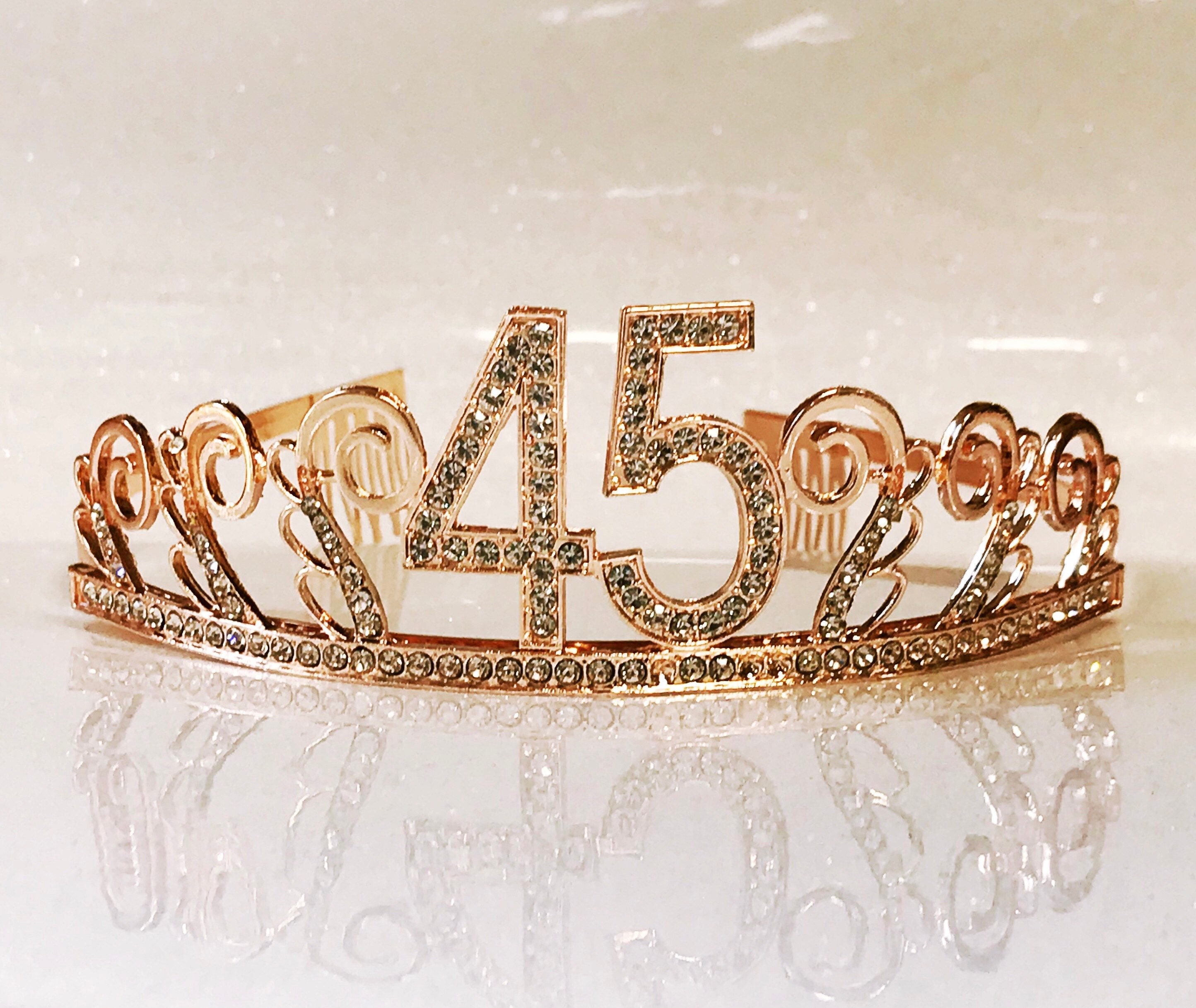 Gold 45 & Fabulous Tiara This Queen Makes 45 Look Fabulous SVG, 45 and Fabulous Svg  main image 3