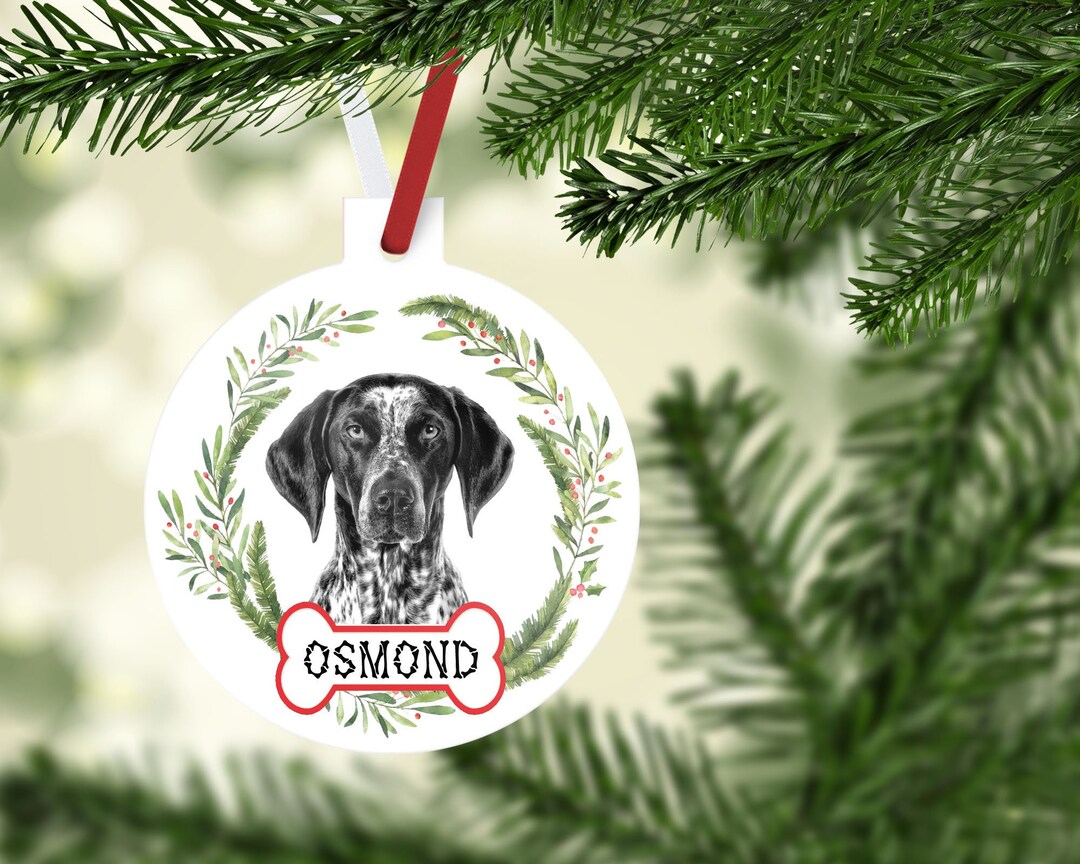 English Pointer Ornaments. Custom German Shorthair Pointer