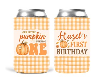Pumpkin Personalized Party Favors. Custom Fall Birthday Favors.
