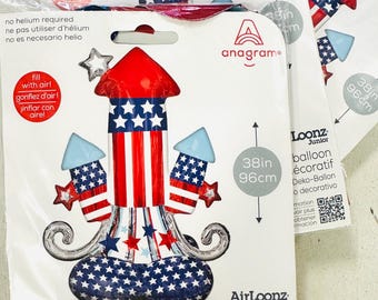USA Balloon | 38" Fourth of July Decoration | Large 250 Party Balloon