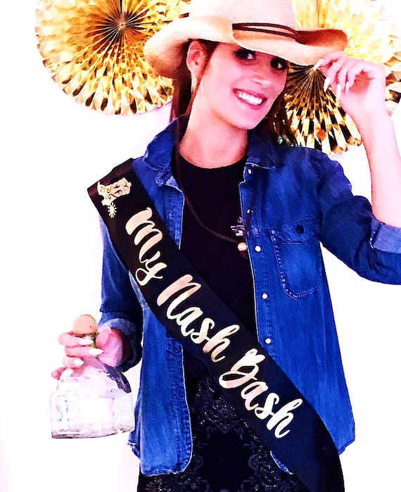 Cowboy Boot 4" double Satin Sash.Austin Bachelorette or Birthday Sash. 21st,30th,40th Birthday.Austin or Nashville Party Premium Satin Sash.