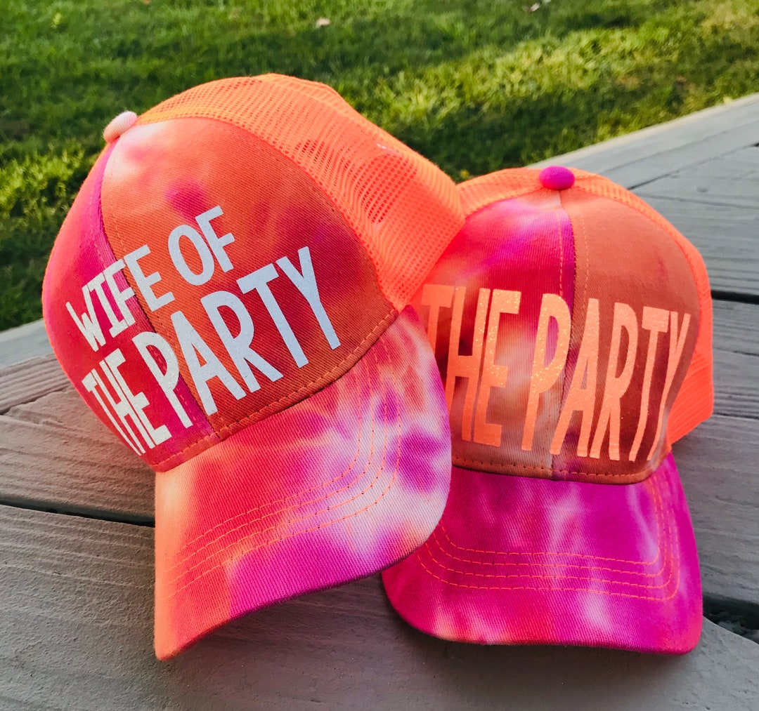 Tie Dye Trucker Hat Bachelorette Trucker Hat Bachelorette Party Hat Tie