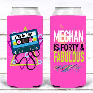 90's Theme Party Huggers. 80's Birthday or Bachelorette Huggers. Retro 80's theme Birthday Favors. 90's Theme Party favors!