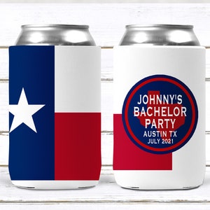 Texas Party Huggers. Texas Flag Bachelor Party Gifts. Texas Birthday Favors. Flag Party Huggers. Austin, Dallas, Houston Party!