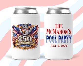 250 USA Birthday favors. American themed party. Fourth of July!
