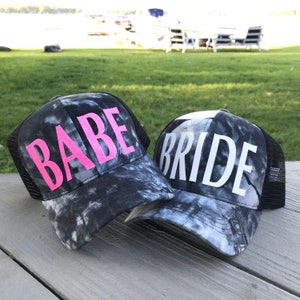 Tie Dye Trucker Hat | Bachelorette Trucker Hat | Bachelorette Party Hat | Tie Dye Party Hat | Bride to Be Hat | Bride Hat | Retro Hippie Hat