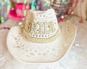 Coastal Cowgirl Hats | Bachelorette party hats | Coastal Bachelorette Favors| Pink Bachelorette Cowgirl Hats| Bride Last toast on the Coast