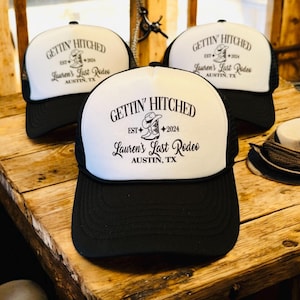 Cowgirl Party Hat | Nashville Bachelorette Trucker Hats | Birthday Trucker Hats | Austin party hats | last rodeo | last hoedown | last ride