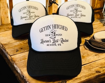 Cowgirl Party Hat | Nashville Bachelorette Trucker Hats | Birthday Favors