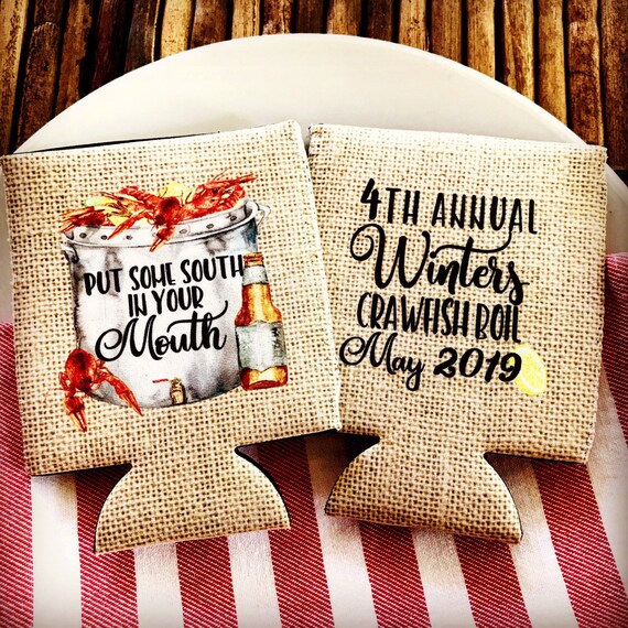 Annual Crawfish Boil Couples Shower Crawfish Boil Party Crawfish Boil Crawfish Boil Can Cooler Cajun Crawfish Boil