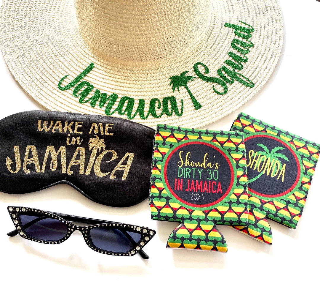 Jamaica Beach Party Hat Birthday Girl Hat Jamaica Birthday Favors Bride