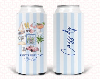Charleston Party Favors. Personalized Beach Bachelorette or Birthday Favors.