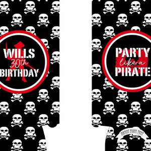 Pirate Party. Custom Pirate Birthday Favors! Pirate Bachelorette Party Gifts. Gaspirilla Bild 7