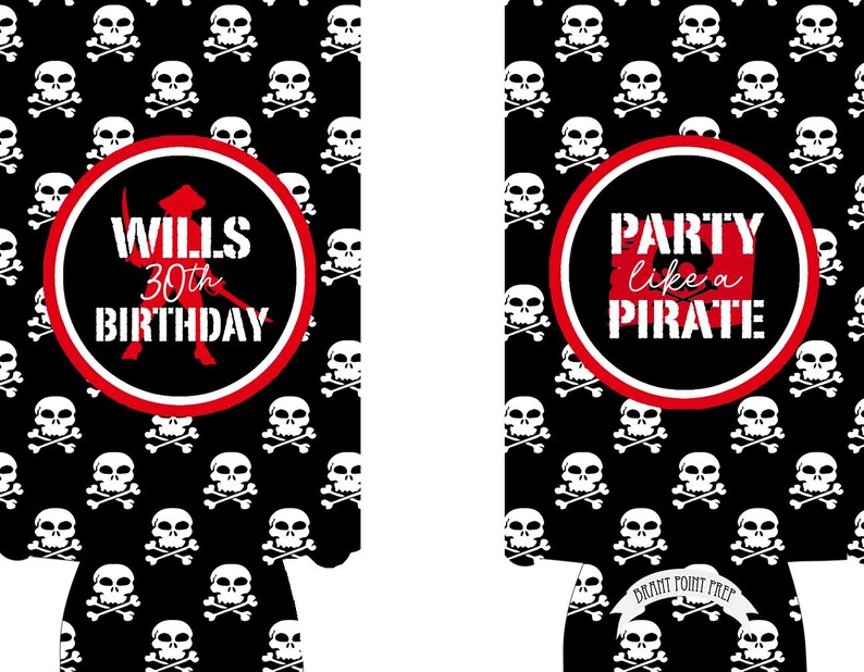 Pirate Party. Custom Pirate Birthday Favors! Pirate Bachelorette Party Gifts. Gaspirilla Bild 7