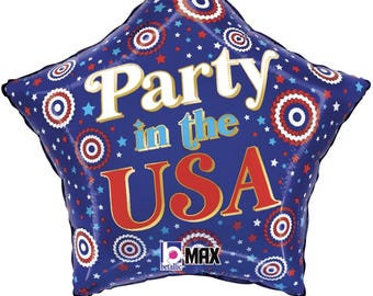 USA Balloon | 19" Fourth of July Decoration | Large 250 Party Balloon