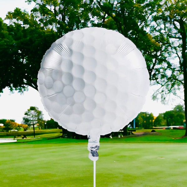 18" Golf ball Foil Balloon | Golf Party Decoration | Golf ball Baby Shower Balloon | Large Foil Golf ball Birthday Party Balloon