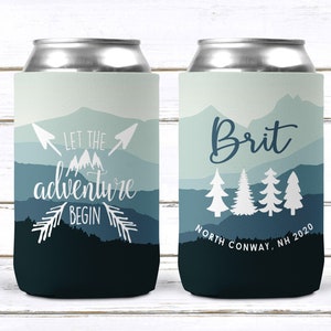 Mountain Party Can Huggers. Mountain Bachelor or Birthday Favors.Asheville Bachelorette Favors.Camping Bachelorette Party! Mountain Wedding