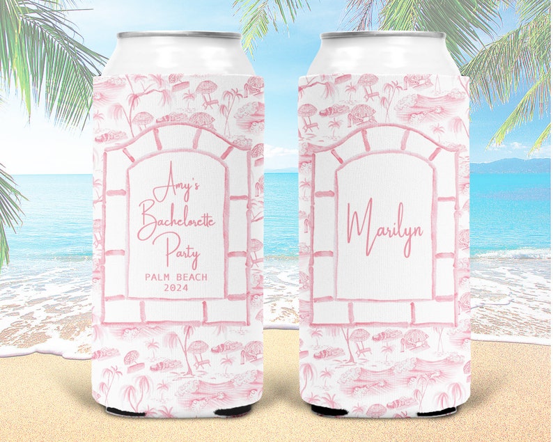 Coastal Bachelorette or Birthday. Last Toast on the Coast Coastal Bachelorette Party Gifts. Personalized Hamptons, Palm Beach Party Favors. image 1