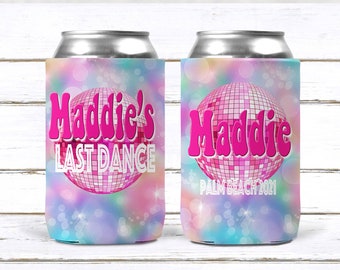 70's Disco Theme Party favors. Disco 70's Birthday. Disco Dirty 30! Retro disco bachelorette party favors. Slim Can 70's theme Party Favors