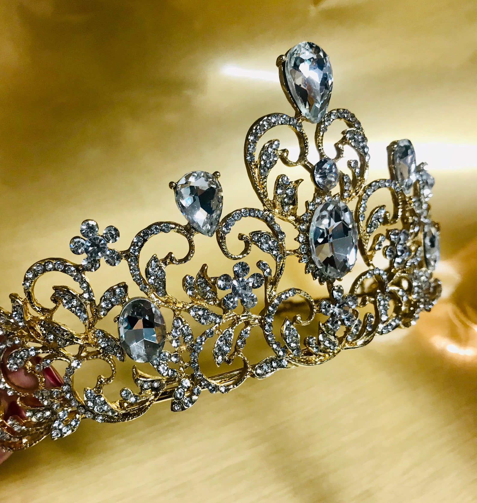 Fancy Tiara Quinceanera Crown Birthday Party Tiara Birthday Etsy