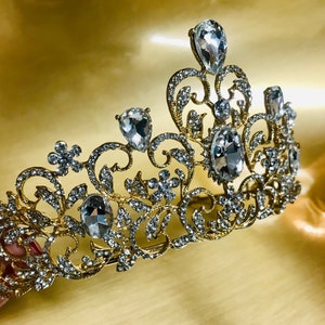 Fancy tiara, Quinceanera crown, Birthday Party Tiara, Birthday Girl Crown, Birthday Tiara, Princess crown, Bridal Tiara crown, Wedding tiara image 6