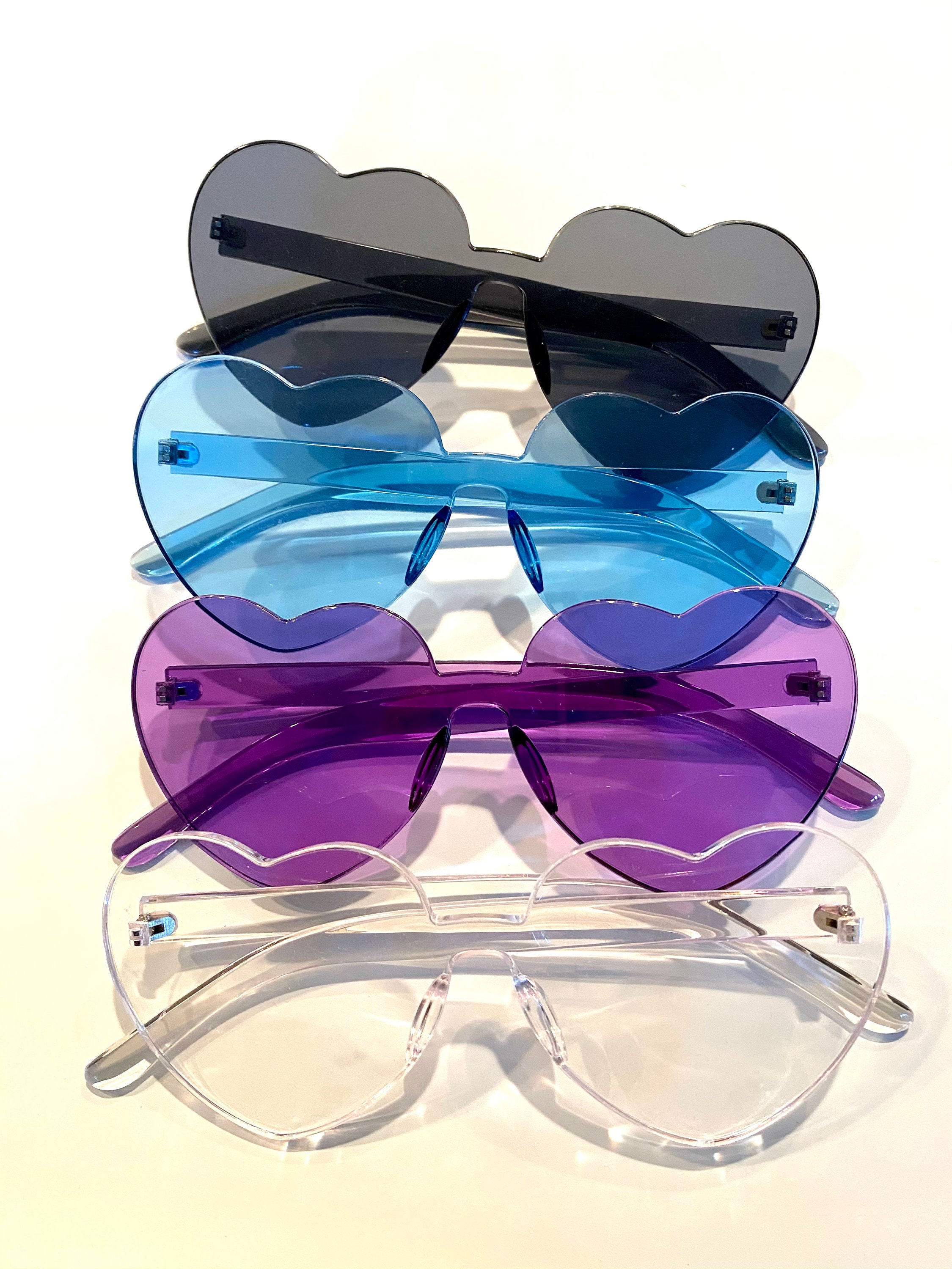 100 Pairs Heart Sunglasses Rimless Polycarbonate Party Favors il_fullxfull.5255624953_el4k.jpg main image 3