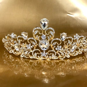 Fancy tiara, Quinceanera crown, Birthday Party Tiara, Birthday Girl Crown, Birthday Tiara, Princess crown, Bridal Tiara crown, Wedding tiara image 1