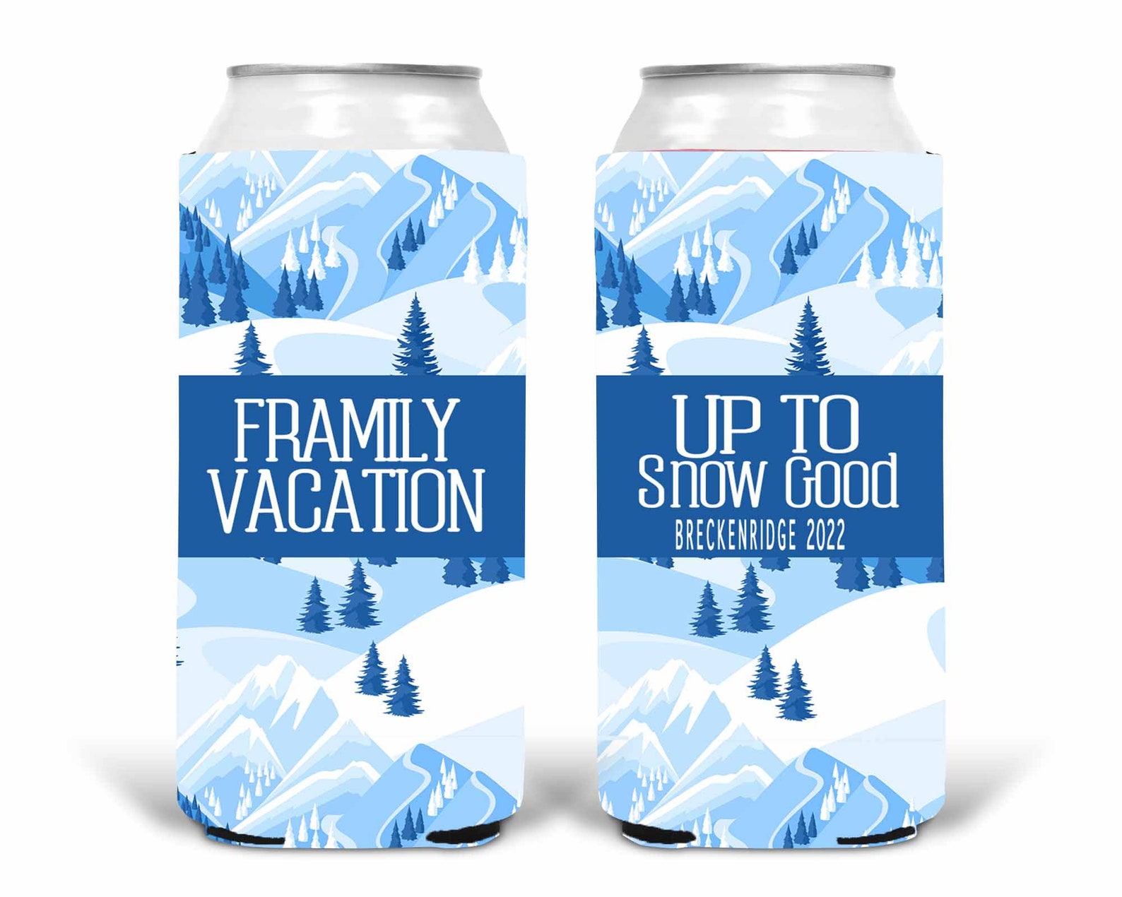 Ski Trip Party Favors. Personalized Ski Skinny Can. Custom Ski Etsy