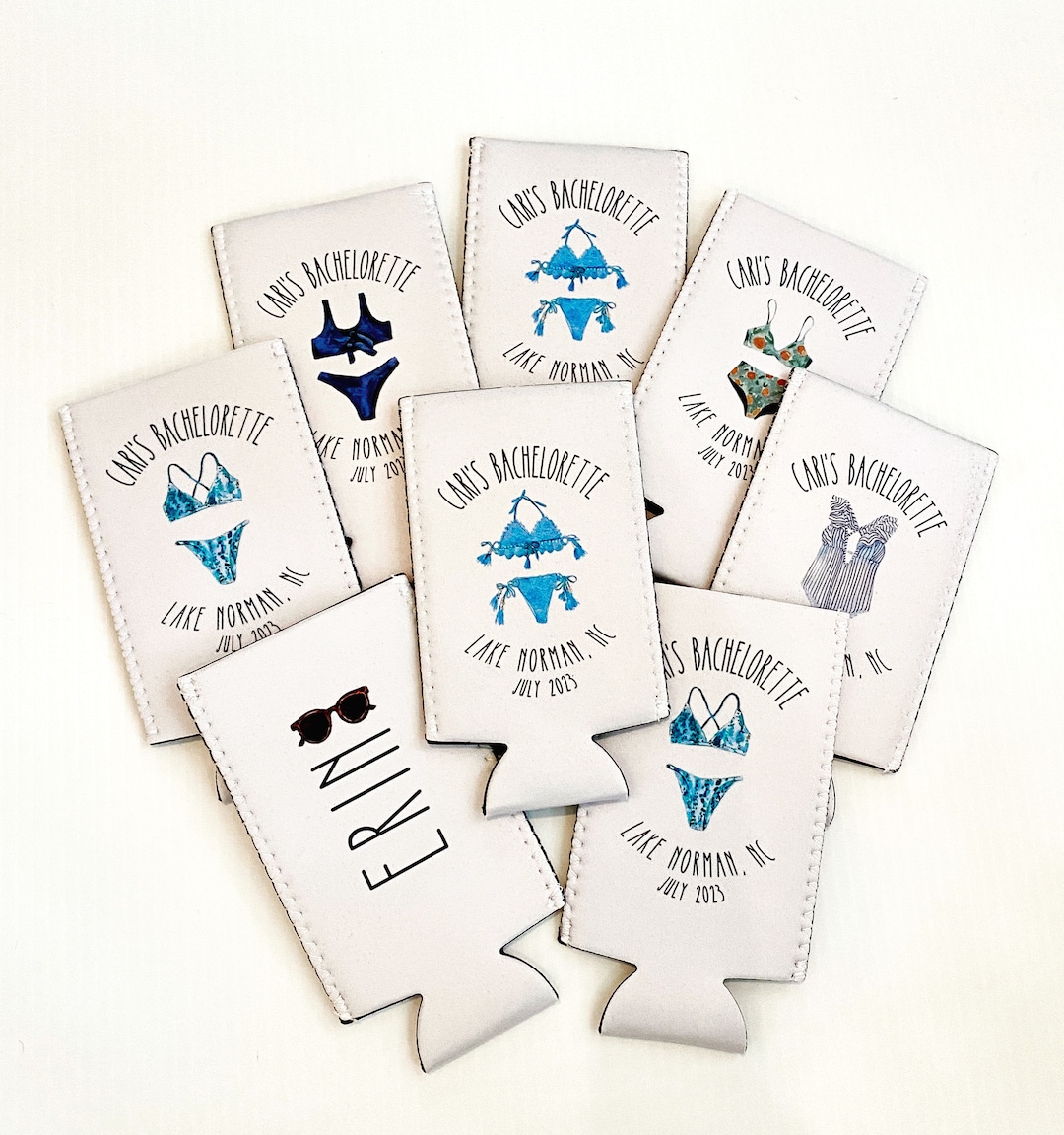 Beach Bachelorette or Birthday Favors. Personalized Hamptons, Nantucket